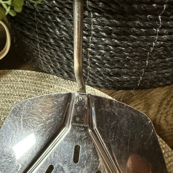 Foley MPLS Spatula Flipper VTG Wide Slotted Curved Stainless Steel Turner MCM - Picture 10 of 12